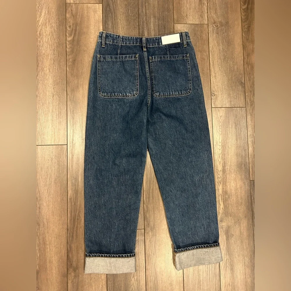 Re/Done Originals The Bender Straight Jeans in Rustic Indigo Size 25 - Picture 7 of 7